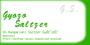 gyozo saltzer business card